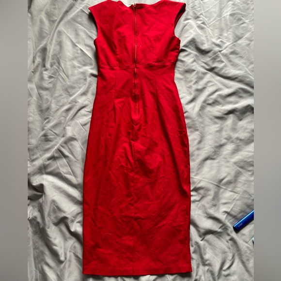 Pinup Couture Evelyn Retro Red Dress Size Small - Picture 6 of 8